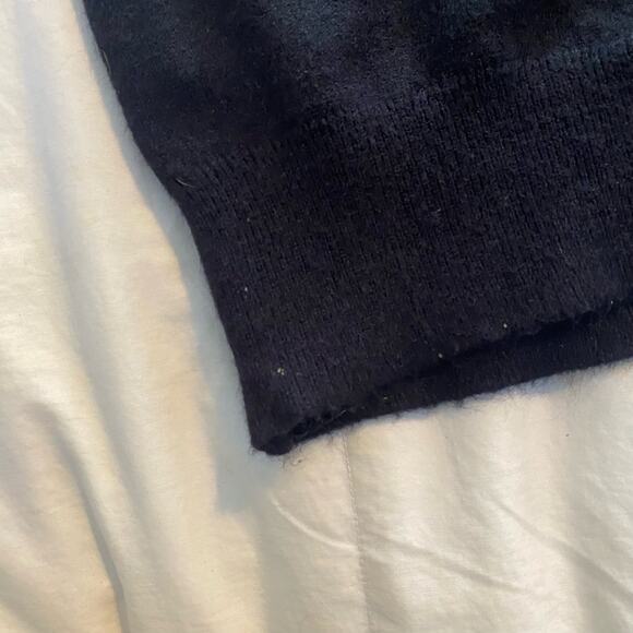 Vintage Sweater Vest XL Black Made in USA Orlon Acrylic Par Four - Picture 9 of 11